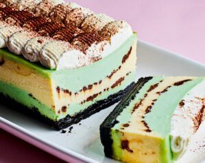 Mint ‘Viennetta’ New York cheesecake