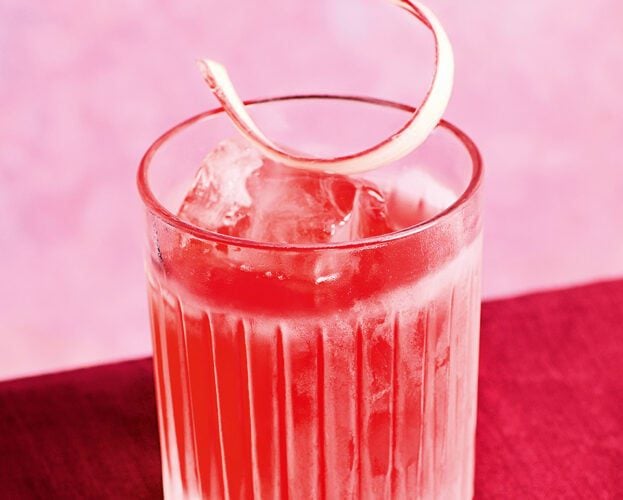 Rhubarb negroni
