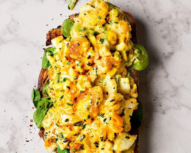 Sesame and lime duck egg mayo