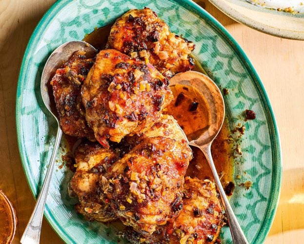 Yotam Ottolenghi's chicken with Steph’s spice