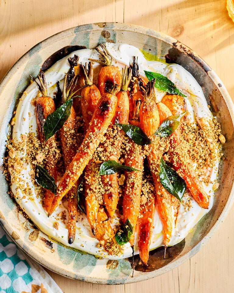Ottolenghi’s roasted carrots with curry leaf dukkah