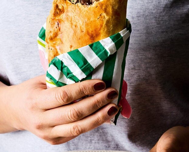 Mutton and olive pasties