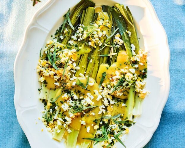 Simple leeks vinaigrette