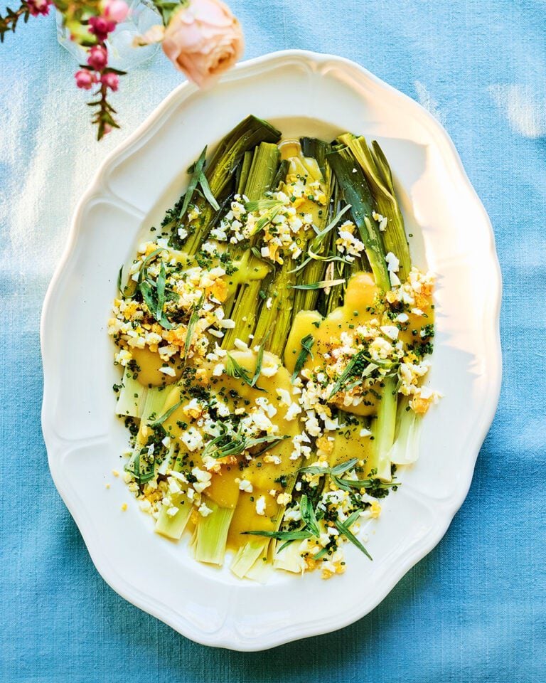 Simple leeks vinaigrette