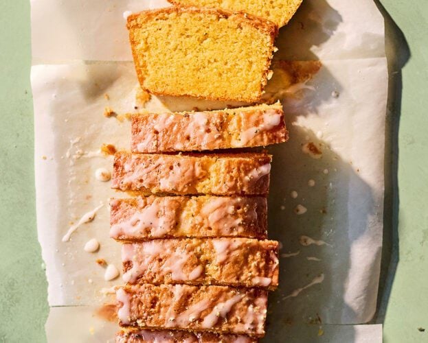 Elderflower drizzle cake