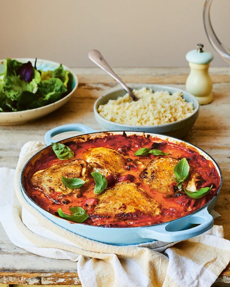 One-pan creamy chicken cacciatore