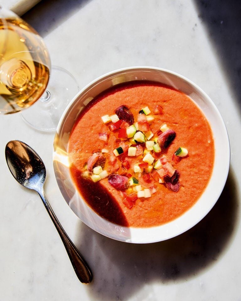 José Pizarro’s gazpacho with roasted grapes