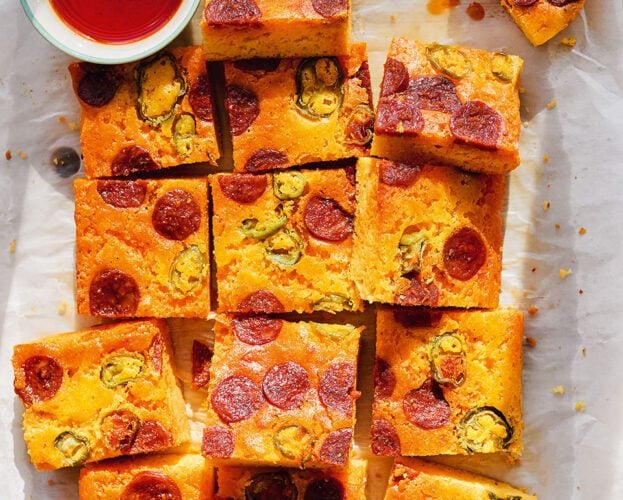 Chorizo, manchego and jalapeño cornbread
