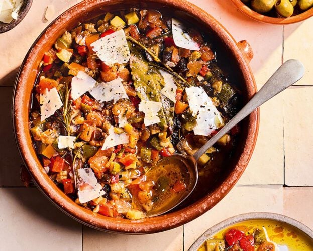 Traditional pisto (Spanish vegetable stew)
