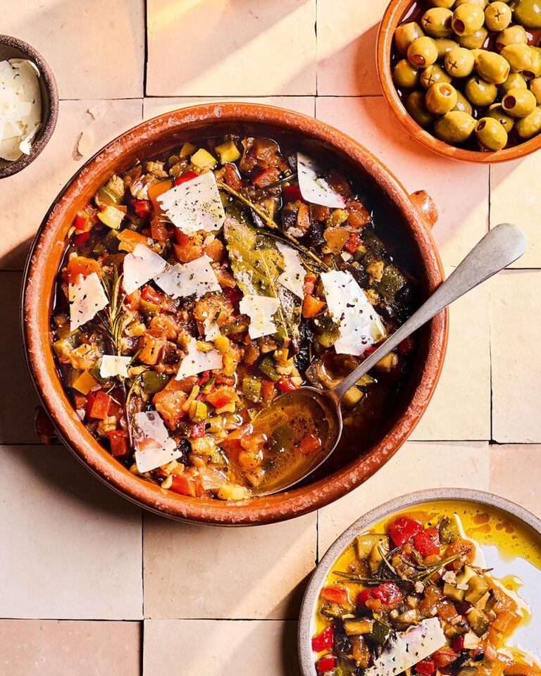 Traditional pisto (Spanish vegetable stew)