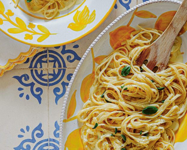Creamy lemon linguine