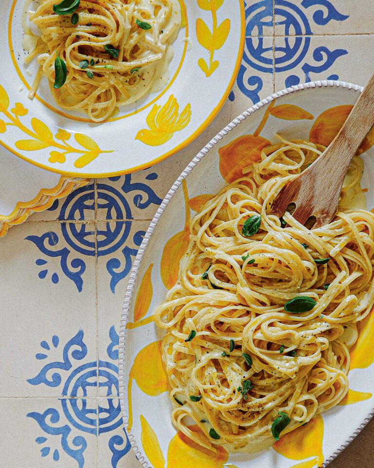 Creamy lemon linguine