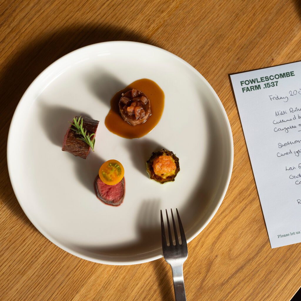 Dinner at Fowlescombe Farm