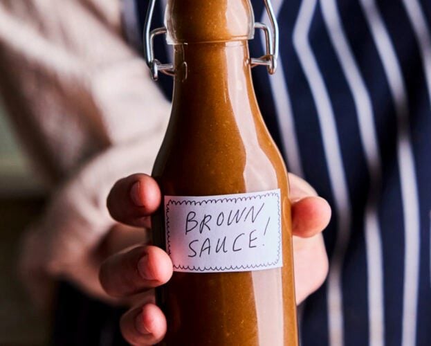Homemade brown sauce