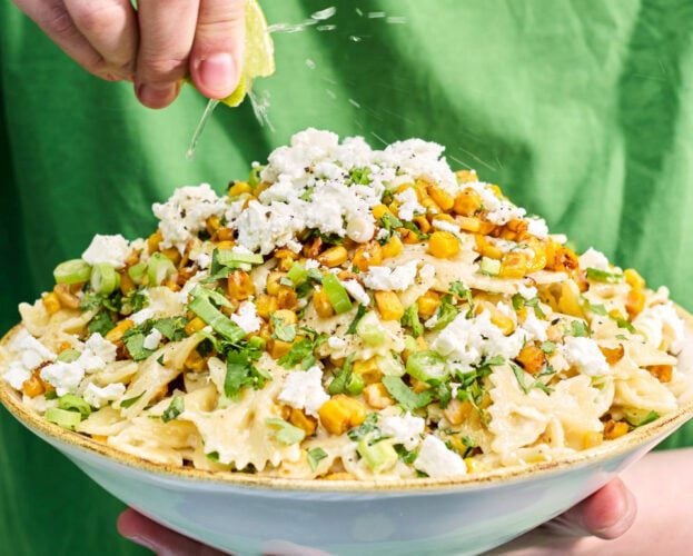 Mexican street corn pasta salad