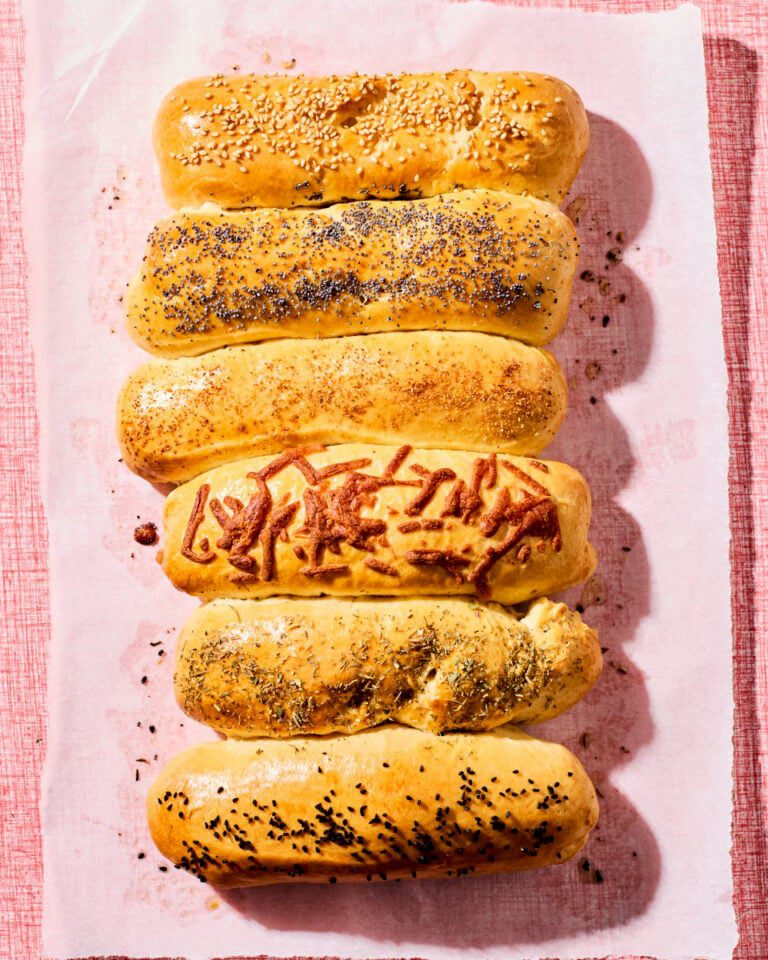 Easy homemade hot dog buns