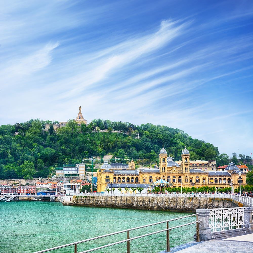 The view from the beach promenade, San Sebastian