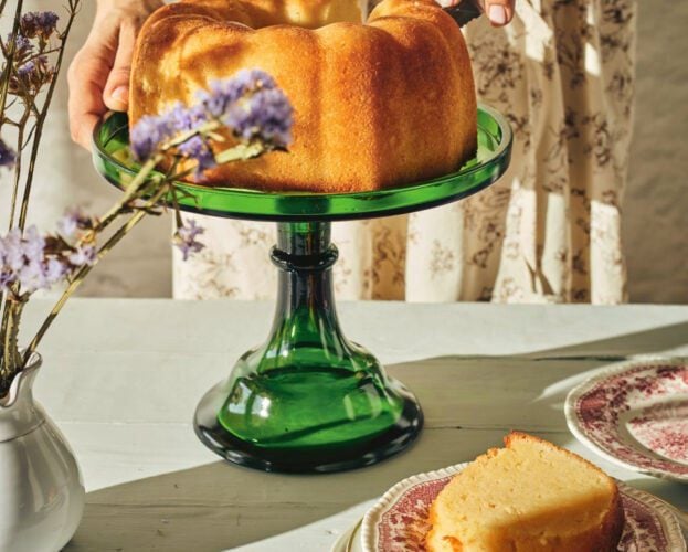 Yiaourtini (Greek yogurt cake with lemon and chamomile syrup)