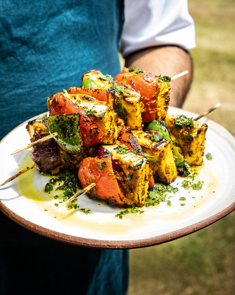 Achaari paneer shashlik (skewers) | delicious. magazine