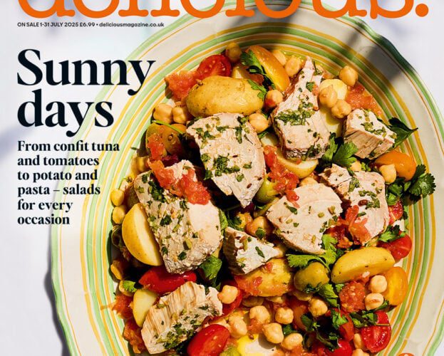 July 2025 cover of delicious. magazine