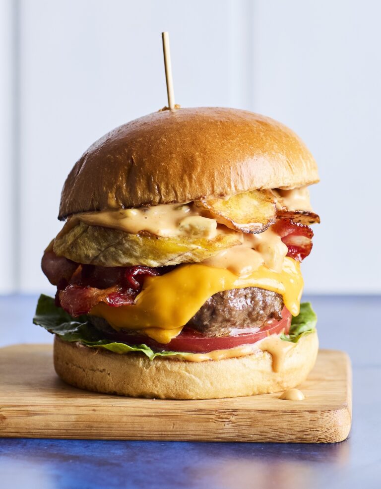 Big Zuu’s plantain cheeseburgers