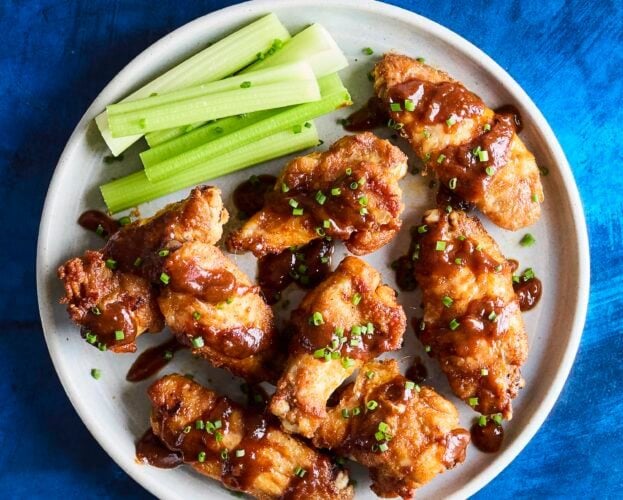 Big Zuu’s air fryer chicken wings with jerk sauce
